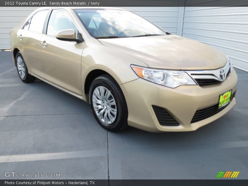 Sandy Beach Metallic / Ivory 2012 Toyota Camry LE