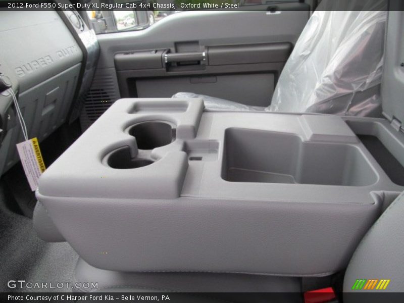 Oxford White / Steel 2012 Ford F550 Super Duty XL Regular Cab 4x4 Chassis