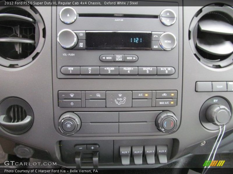 Oxford White / Steel 2012 Ford F550 Super Duty XL Regular Cab 4x4 Chassis