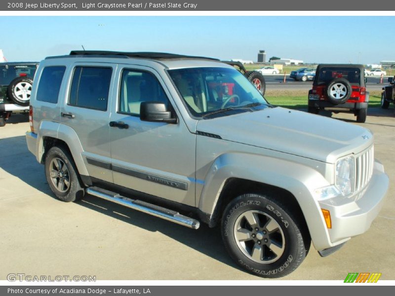 Light Graystone Pearl / Pastel Slate Gray 2008 Jeep Liberty Sport