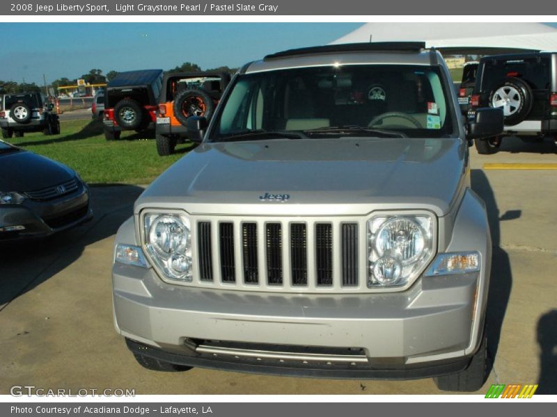 Light Graystone Pearl / Pastel Slate Gray 2008 Jeep Liberty Sport