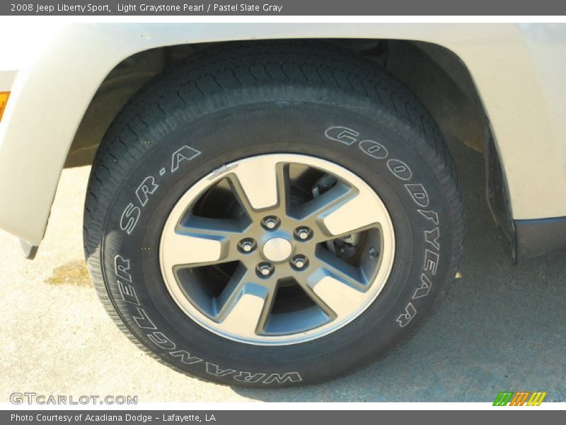 Light Graystone Pearl / Pastel Slate Gray 2008 Jeep Liberty Sport