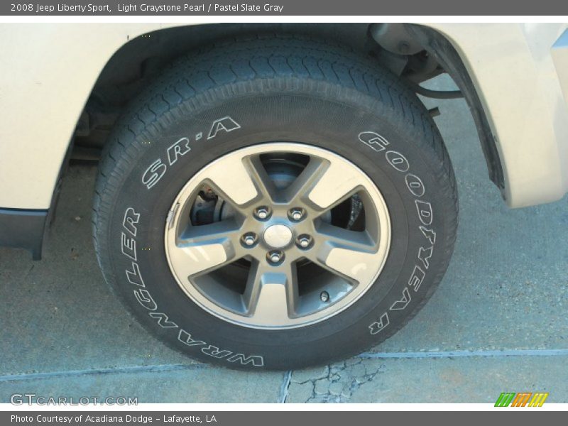 Light Graystone Pearl / Pastel Slate Gray 2008 Jeep Liberty Sport