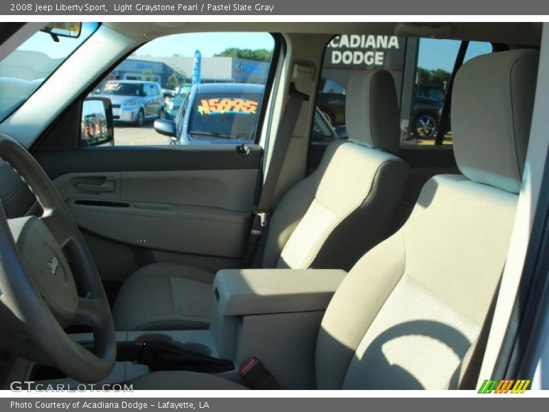 Light Graystone Pearl / Pastel Slate Gray 2008 Jeep Liberty Sport