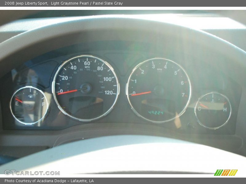 Light Graystone Pearl / Pastel Slate Gray 2008 Jeep Liberty Sport