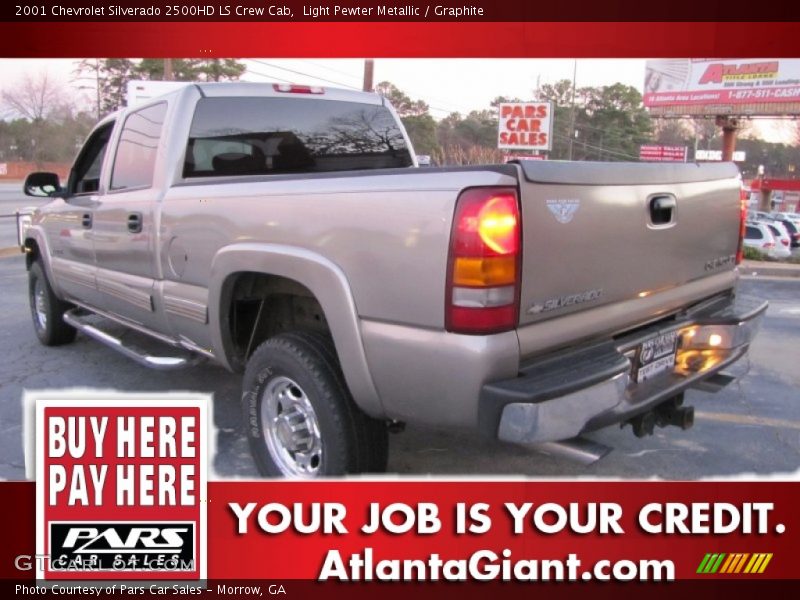 Light Pewter Metallic / Graphite 2001 Chevrolet Silverado 2500HD LS Crew Cab