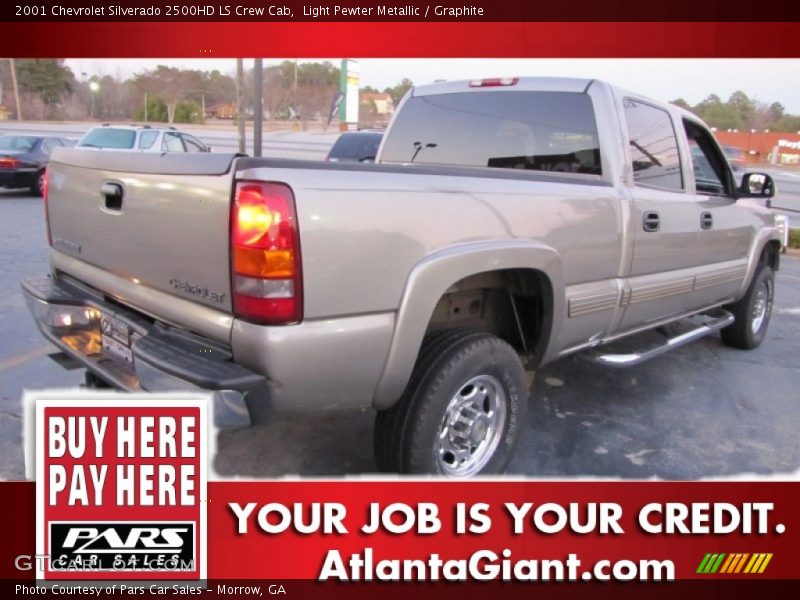 Light Pewter Metallic / Graphite 2001 Chevrolet Silverado 2500HD LS Crew Cab