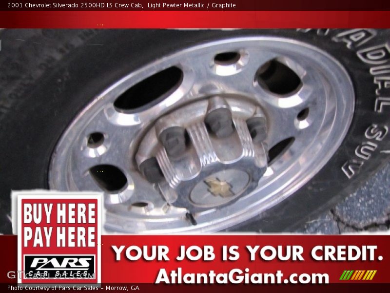 Light Pewter Metallic / Graphite 2001 Chevrolet Silverado 2500HD LS Crew Cab