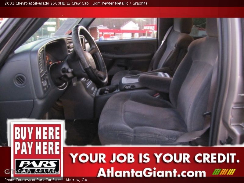 Light Pewter Metallic / Graphite 2001 Chevrolet Silverado 2500HD LS Crew Cab