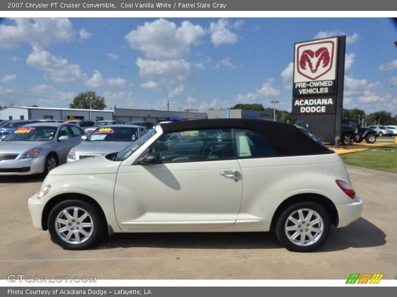 Cool Vanilla White / Pastel Slate Gray 2007 Chrysler PT Cruiser Convertible