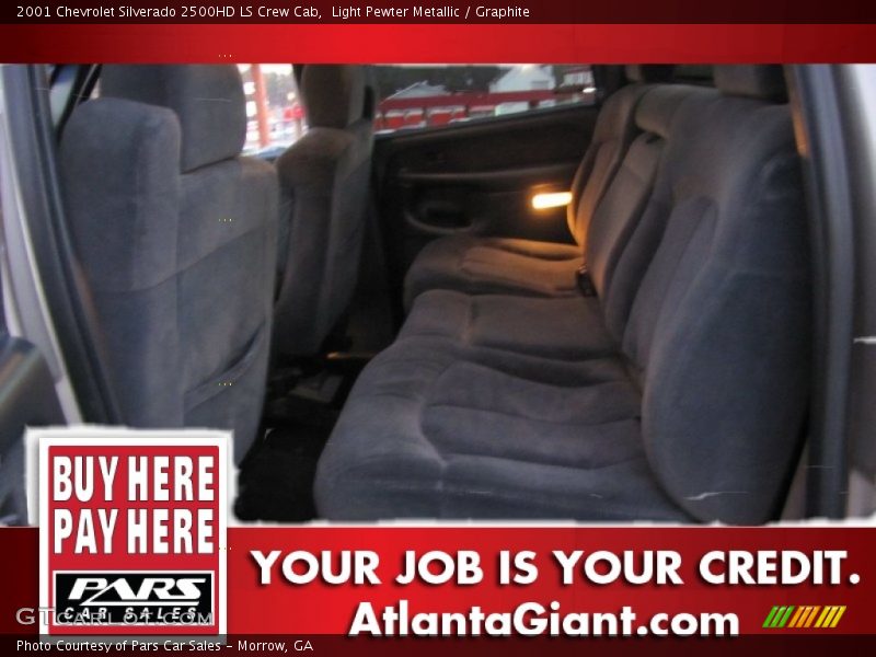 Light Pewter Metallic / Graphite 2001 Chevrolet Silverado 2500HD LS Crew Cab