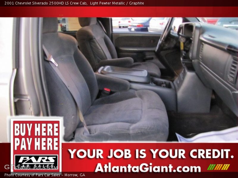 Light Pewter Metallic / Graphite 2001 Chevrolet Silverado 2500HD LS Crew Cab