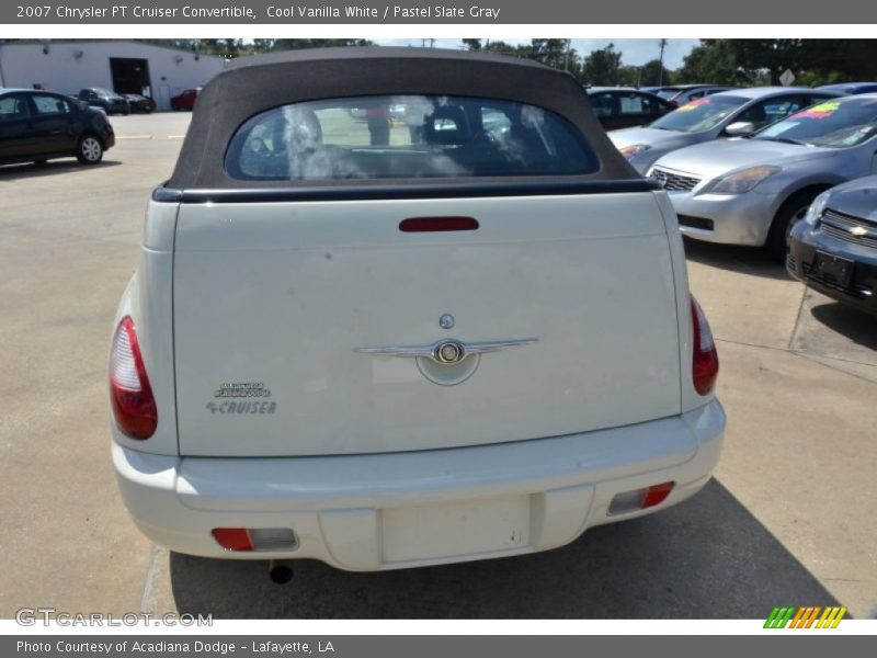 Cool Vanilla White / Pastel Slate Gray 2007 Chrysler PT Cruiser Convertible