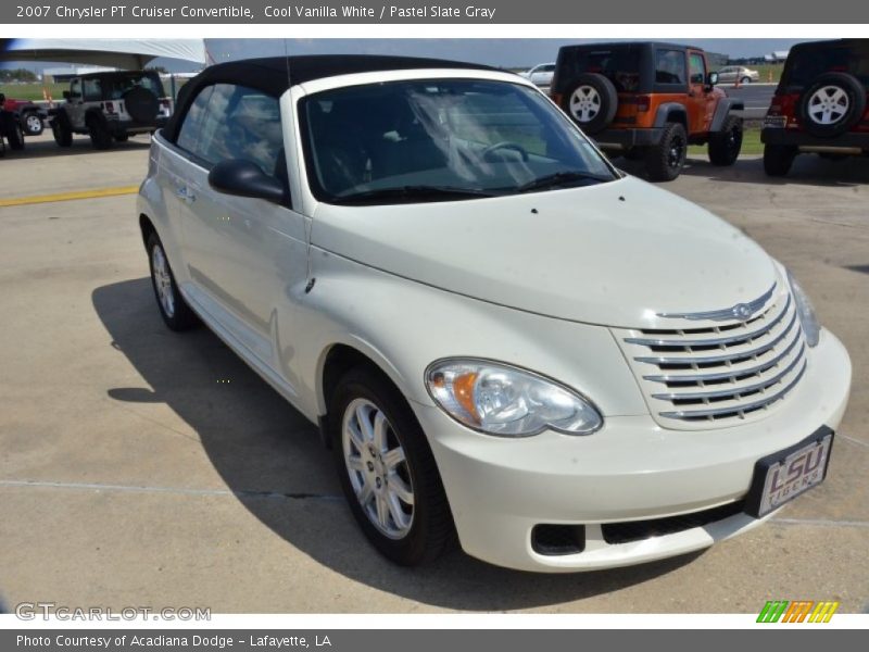 Cool Vanilla White / Pastel Slate Gray 2007 Chrysler PT Cruiser Convertible
