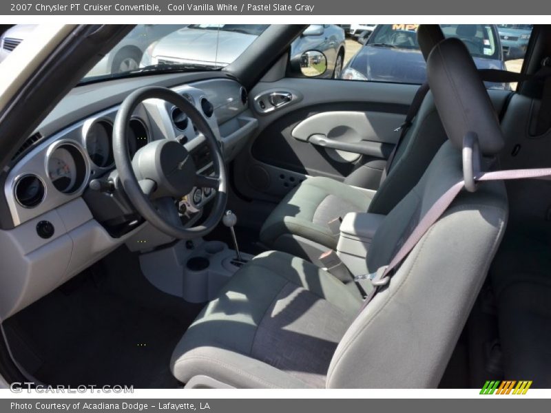 Cool Vanilla White / Pastel Slate Gray 2007 Chrysler PT Cruiser Convertible