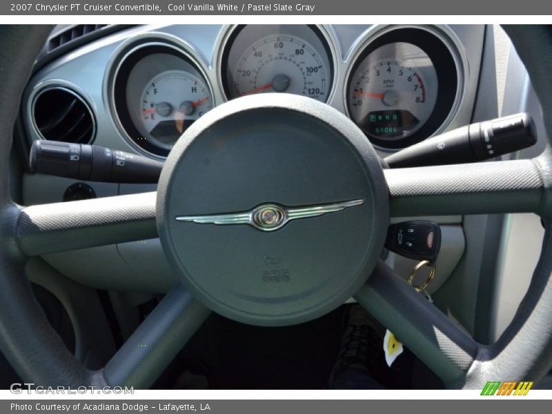 Cool Vanilla White / Pastel Slate Gray 2007 Chrysler PT Cruiser Convertible