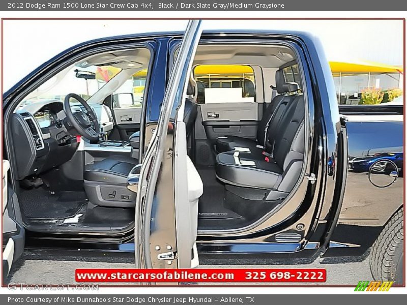 Black / Dark Slate Gray/Medium Graystone 2012 Dodge Ram 1500 Lone Star Crew Cab 4x4