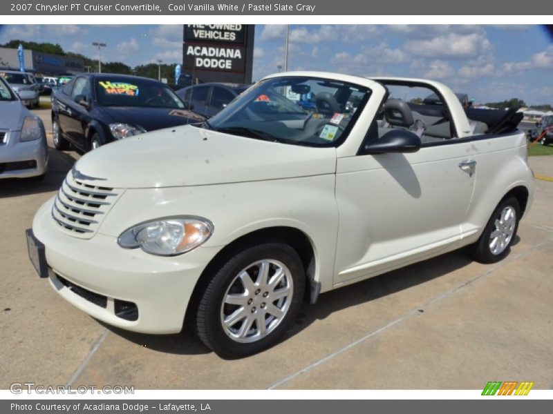 Cool Vanilla White / Pastel Slate Gray 2007 Chrysler PT Cruiser Convertible