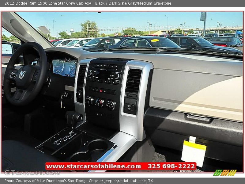 Black / Dark Slate Gray/Medium Graystone 2012 Dodge Ram 1500 Lone Star Crew Cab 4x4