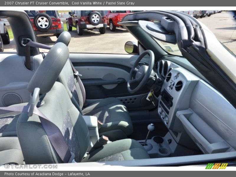 Cool Vanilla White / Pastel Slate Gray 2007 Chrysler PT Cruiser Convertible