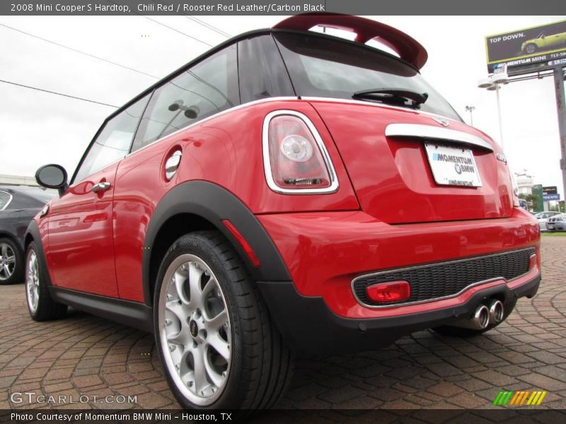 Chili Red / Rooster Red Leather/Carbon Black 2008 Mini Cooper S Hardtop