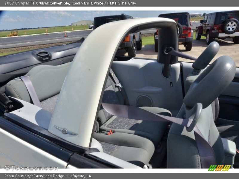 Cool Vanilla White / Pastel Slate Gray 2007 Chrysler PT Cruiser Convertible