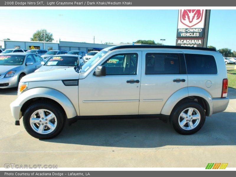 Light Graystone Pearl / Dark Khaki/Medium Khaki 2008 Dodge Nitro SXT