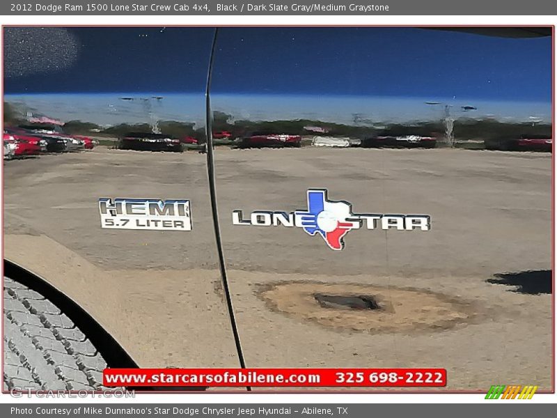Black / Dark Slate Gray/Medium Graystone 2012 Dodge Ram 1500 Lone Star Crew Cab 4x4