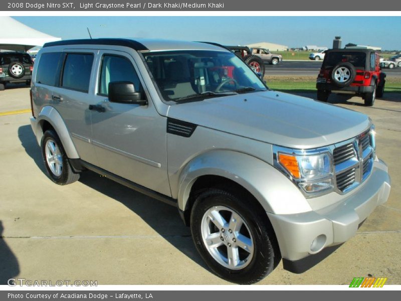 Light Graystone Pearl / Dark Khaki/Medium Khaki 2008 Dodge Nitro SXT