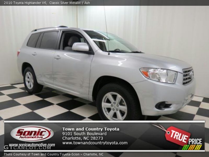 Classic Silver Metallic / Ash 2010 Toyota Highlander V6