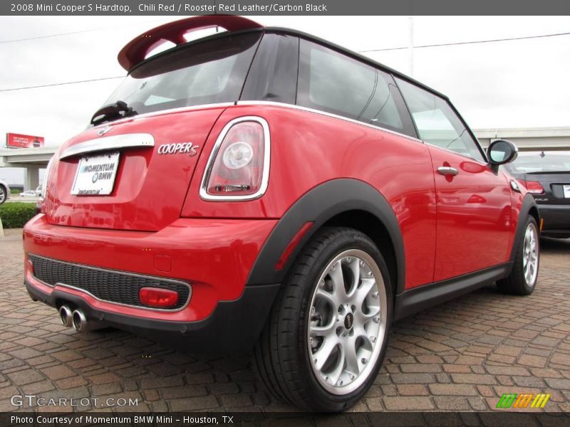 Chili Red / Rooster Red Leather/Carbon Black 2008 Mini Cooper S Hardtop