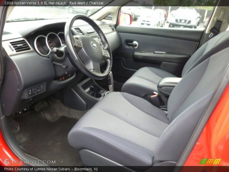 Red Alert / Charcoal 2009 Nissan Versa 1.8 SL Hatchback