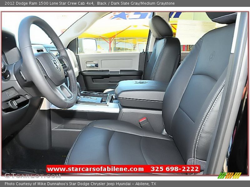 Black / Dark Slate Gray/Medium Graystone 2012 Dodge Ram 1500 Lone Star Crew Cab 4x4