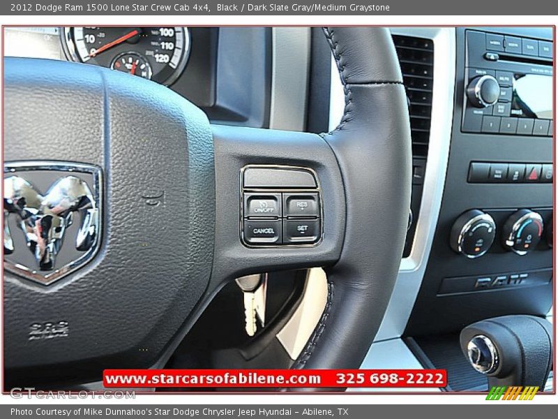Black / Dark Slate Gray/Medium Graystone 2012 Dodge Ram 1500 Lone Star Crew Cab 4x4