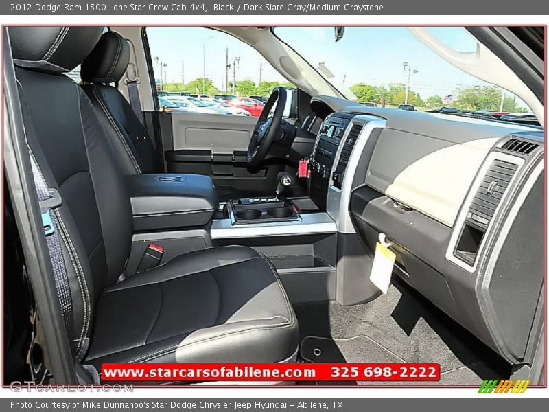 Black / Dark Slate Gray/Medium Graystone 2012 Dodge Ram 1500 Lone Star Crew Cab 4x4