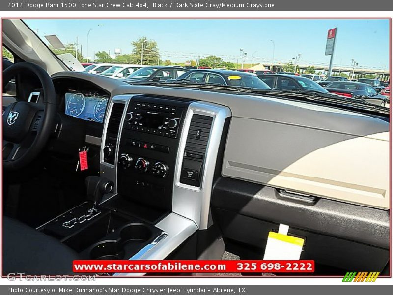 Black / Dark Slate Gray/Medium Graystone 2012 Dodge Ram 1500 Lone Star Crew Cab 4x4