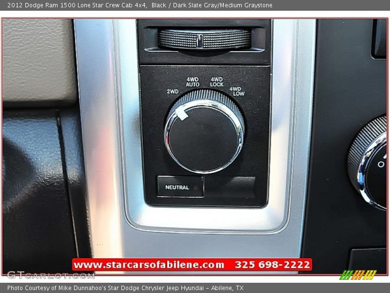 Black / Dark Slate Gray/Medium Graystone 2012 Dodge Ram 1500 Lone Star Crew Cab 4x4