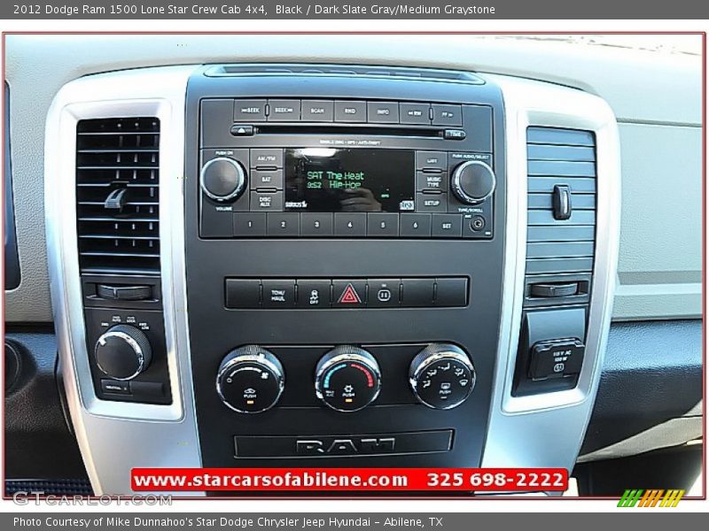 Black / Dark Slate Gray/Medium Graystone 2012 Dodge Ram 1500 Lone Star Crew Cab 4x4