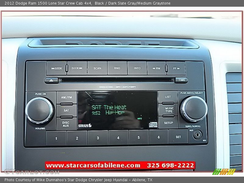 Black / Dark Slate Gray/Medium Graystone 2012 Dodge Ram 1500 Lone Star Crew Cab 4x4