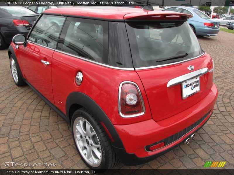 Chili Red / Rooster Red Leather/Carbon Black 2008 Mini Cooper S Hardtop