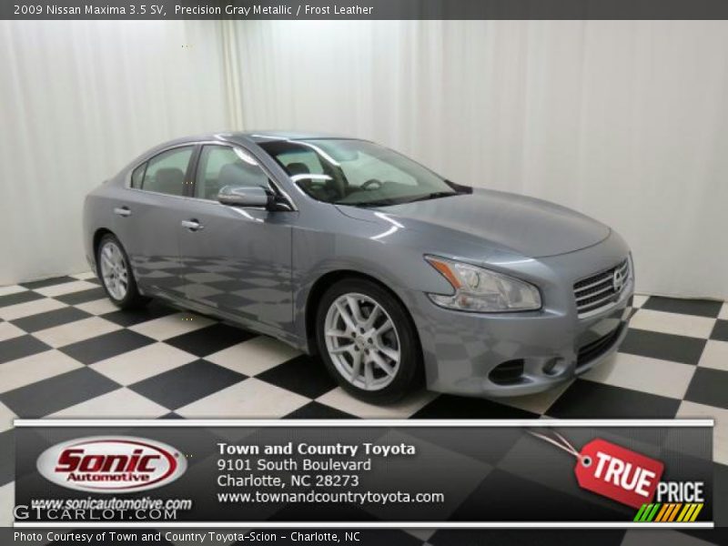 Precision Gray Metallic / Frost Leather 2009 Nissan Maxima 3.5 SV