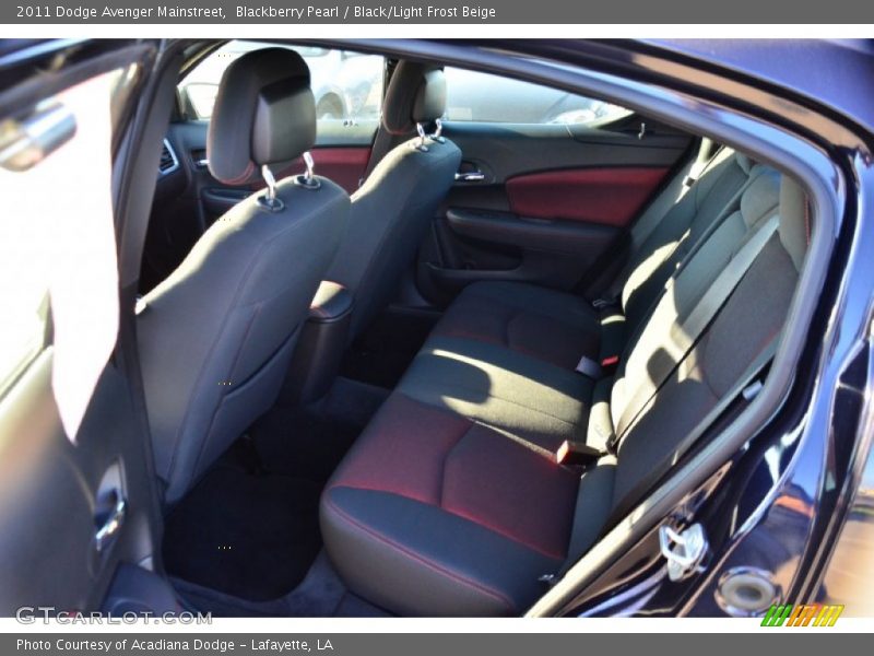 Blackberry Pearl / Black/Light Frost Beige 2011 Dodge Avenger Mainstreet