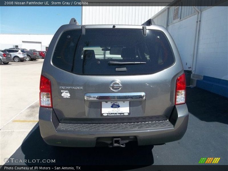 Storm Gray / Graphite 2008 Nissan Pathfinder LE