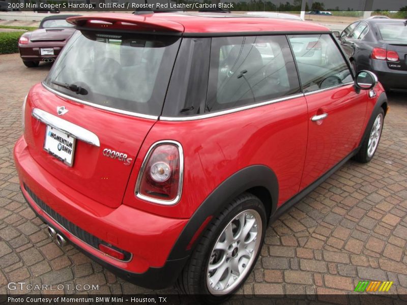 Chili Red / Rooster Red Leather/Carbon Black 2008 Mini Cooper S Hardtop