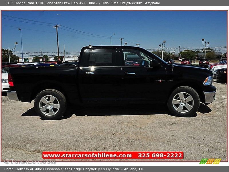 Black / Dark Slate Gray/Medium Graystone 2012 Dodge Ram 1500 Lone Star Crew Cab 4x4