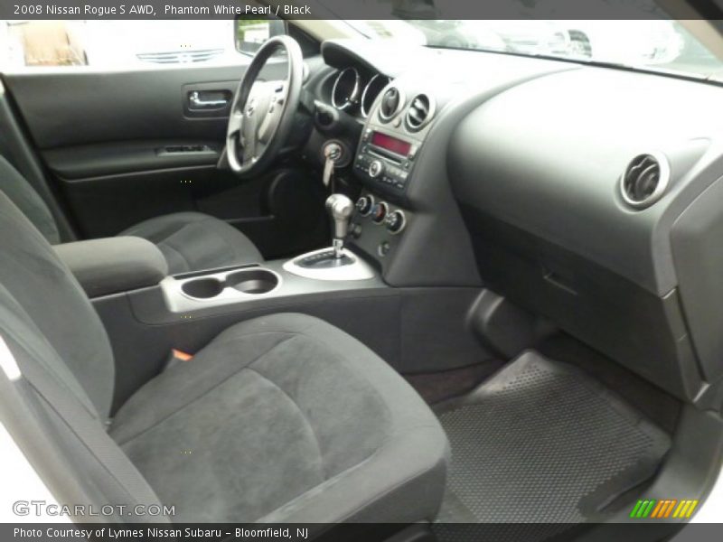 Phantom White Pearl / Black 2008 Nissan Rogue S AWD