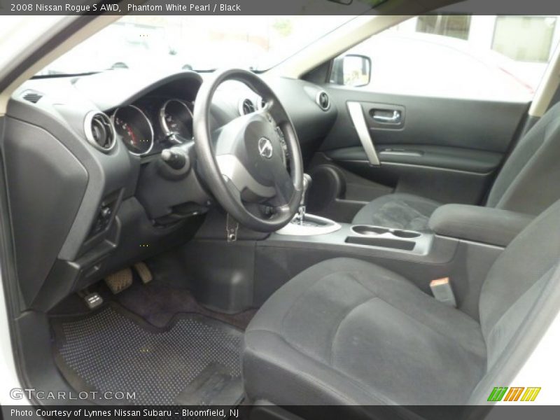 Phantom White Pearl / Black 2008 Nissan Rogue S AWD