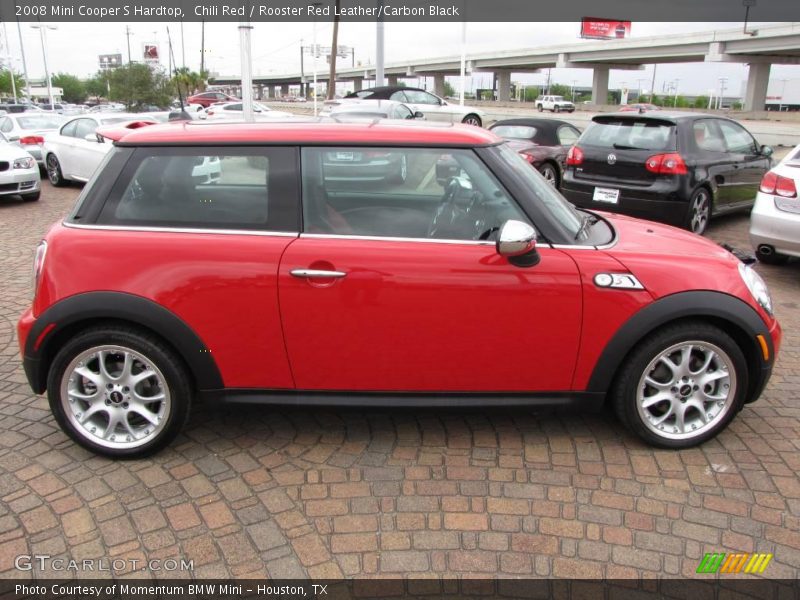 Chili Red / Rooster Red Leather/Carbon Black 2008 Mini Cooper S Hardtop
