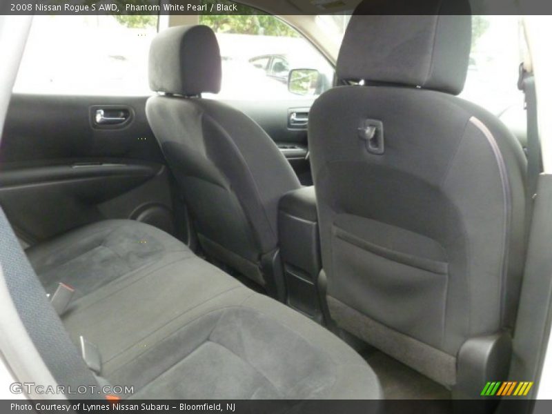 Phantom White Pearl / Black 2008 Nissan Rogue S AWD