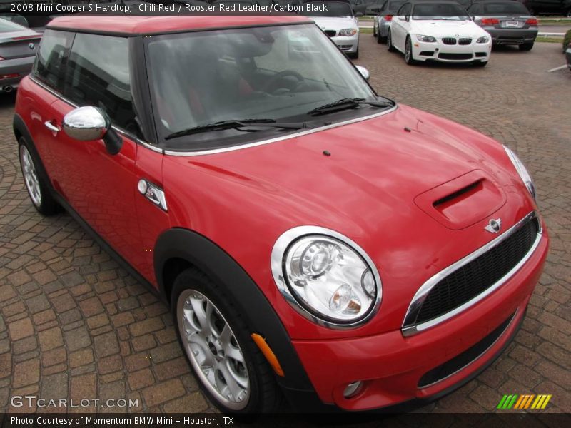 Chili Red / Rooster Red Leather/Carbon Black 2008 Mini Cooper S Hardtop